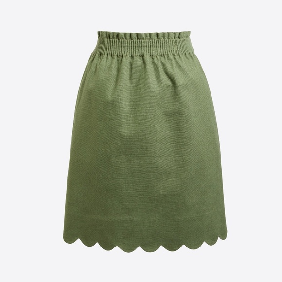 J.Crew Linen Cotton Sidewalk Mini Skirt NWT - Picture 3 of 4